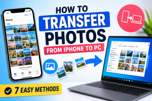 How to Transfer Photos from iPhone to PC using USB cable, Windows Photos app, iCloud, and File Explorer