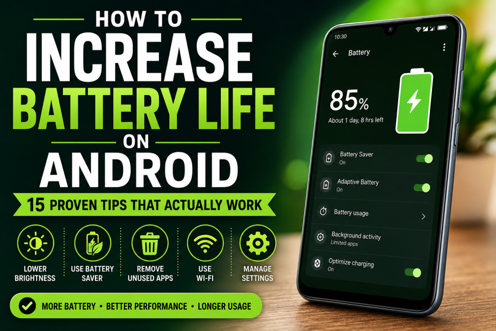 How to Increase Battery Life on Android - 15 Proven Tips to Make Your Phone Battery Last Longer